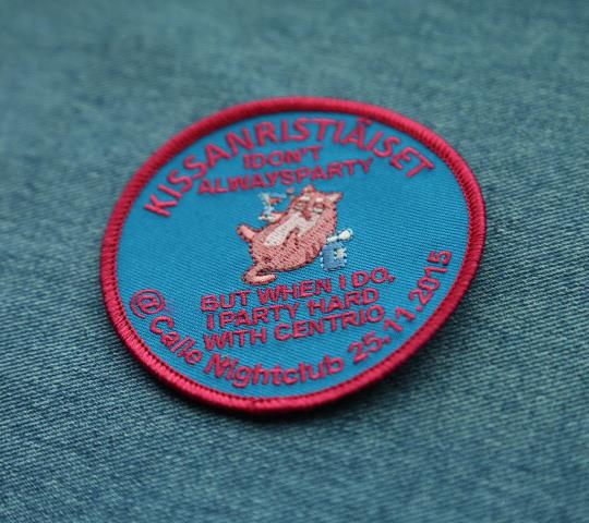 Eco-friendly clothes patch 3D embroidery badge