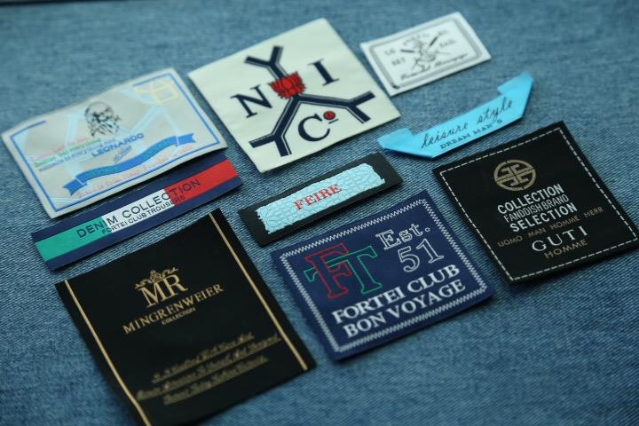 Cheap custom Garment brand name nylon private logo polyester silk garment woven label