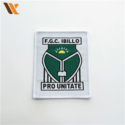 Vlastní tkaná nášivka Nášivka na logo odznaku